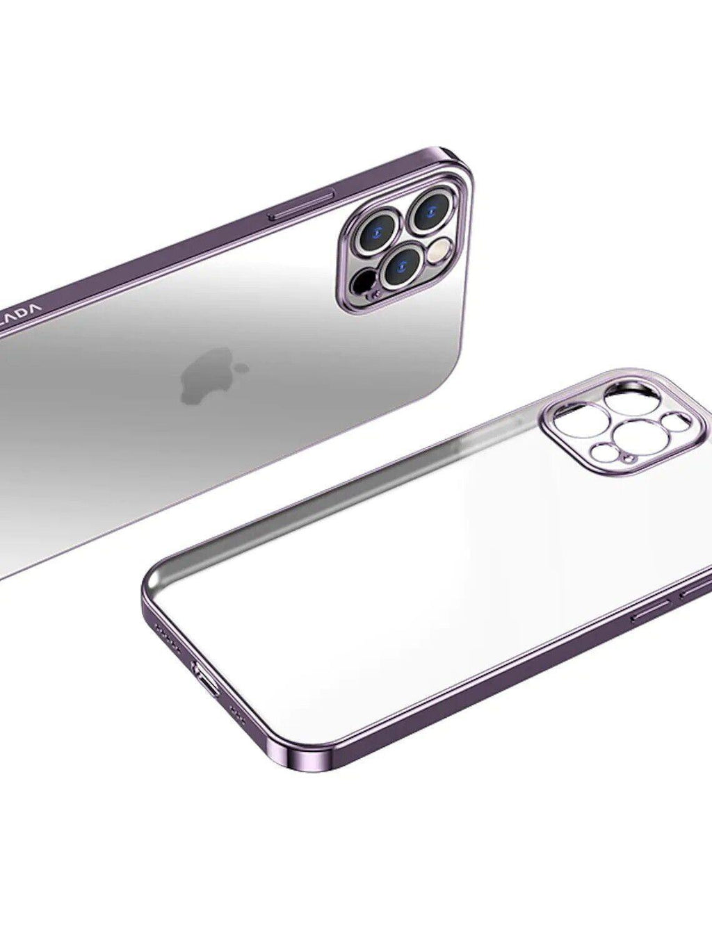 Purple For iPhone 13 12 11 Pro Max Case Thin Matte Ultra Slim Shockproof Clear Cover - iPhone 12 Mini