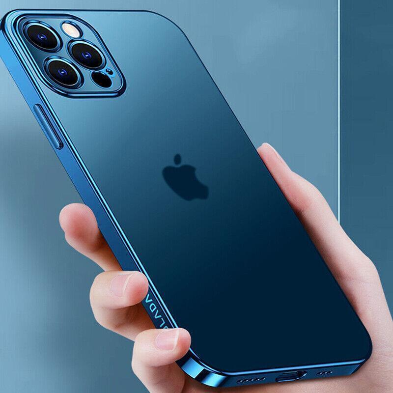 Purple For iPhone 13 12 11 Pro Max Case Thin Matte Ultra Slim Shockproof Clear Cover - iPhone 13 Pro Max