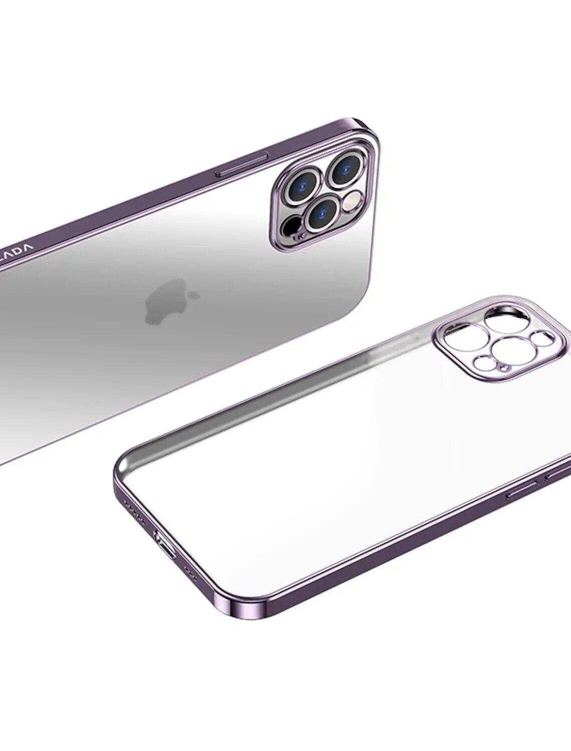 Purple For iPhone 13 12 11 Pro Max Case Thin Matte Ultra Slim Shockproof Clear Cover - iPhone 13 Pro Max