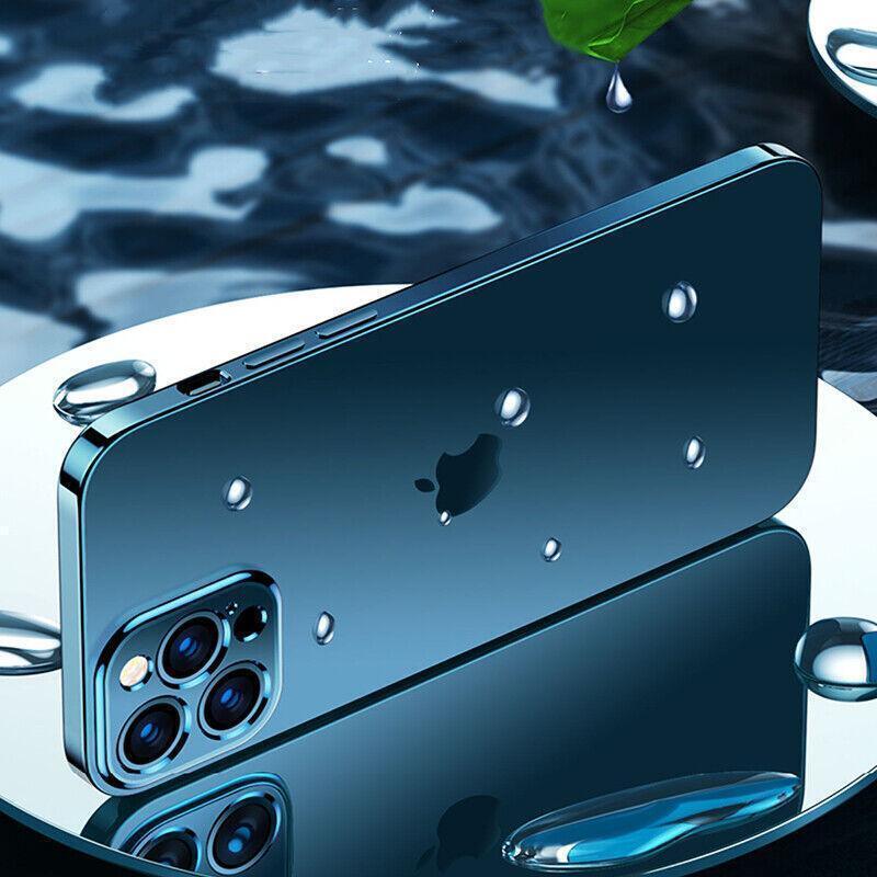 Purple For iPhone 13 12 11 Pro Max Case Thin Matte Ultra Slim Shockproof Clear Cover - iPhone 7/8