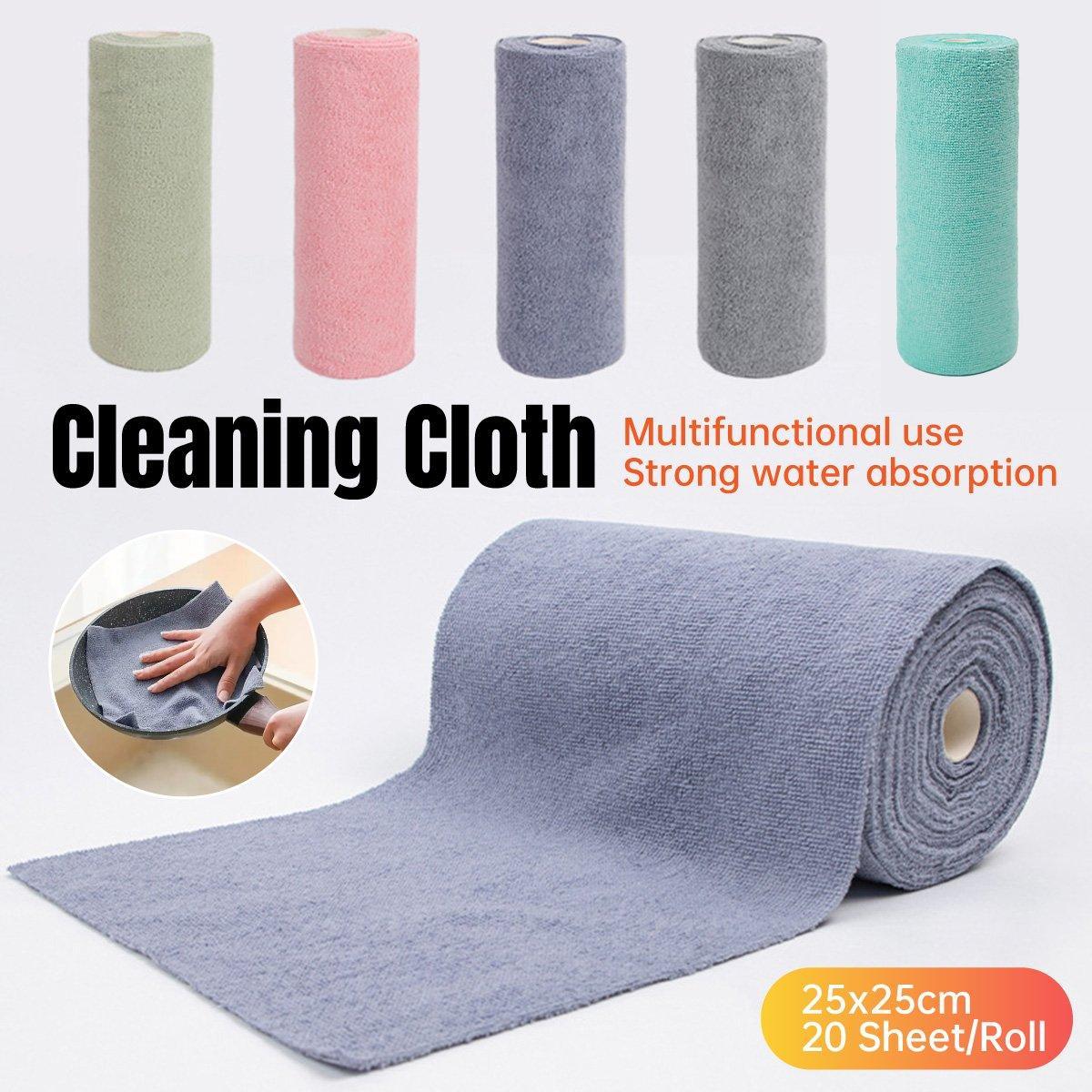 Multifunctional Kitchen Cleaning Towel Strong Absorbent Hand Tear Dish Cloth - Blue