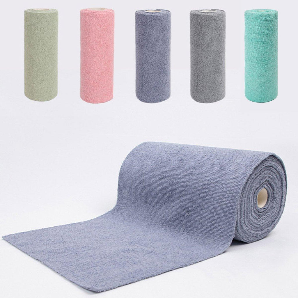Multifunctional Kitchen Cleaning Towel Strong Absorbent Hand Tear Dish Cloth - Pink