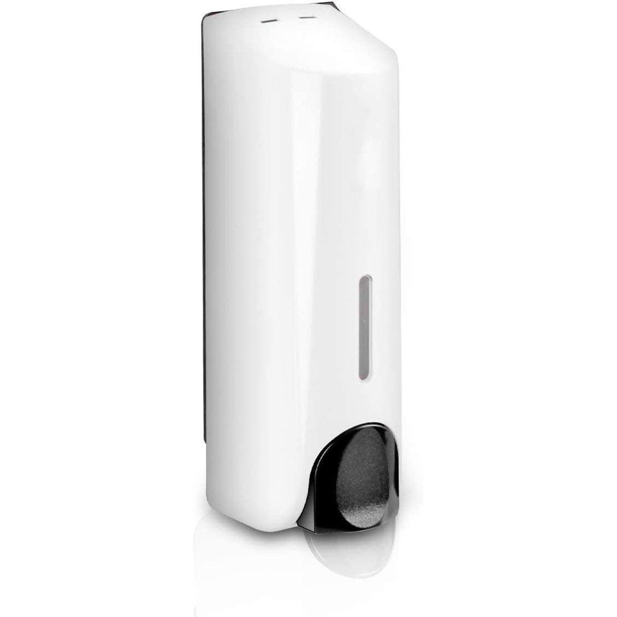 Hotel Wall Mounted Soap Dispenser Bathroom Shampoo Shower Gel Hand Soap Box - Black-Double