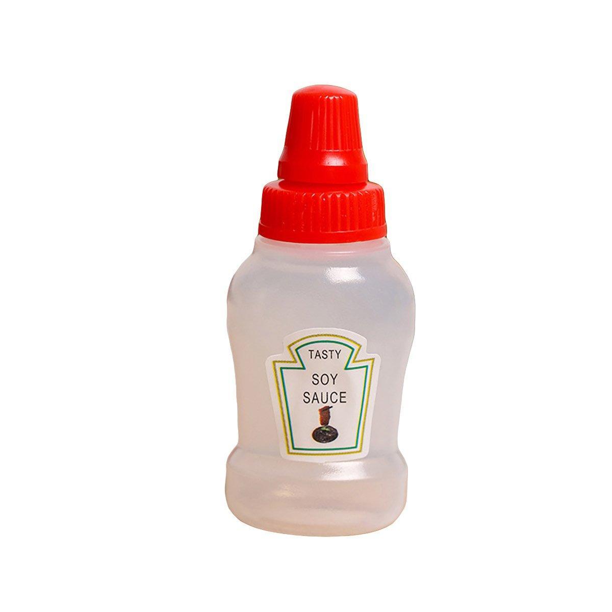 4pcs Mini Portable Sauce Box Condiment Dispensers for Picnic and Outdoor Use - Honey Mustard