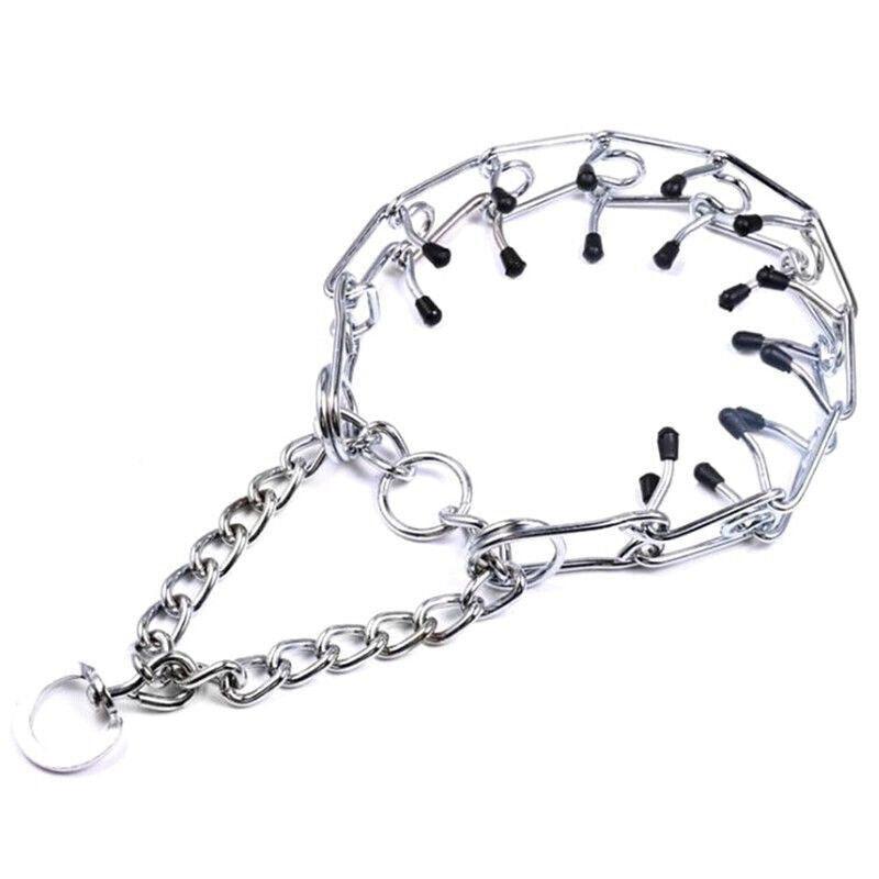 S-Xl Collar Choke Steel Metal Chain Dog Training Adjustable Necklace Sliver - XL-4.0