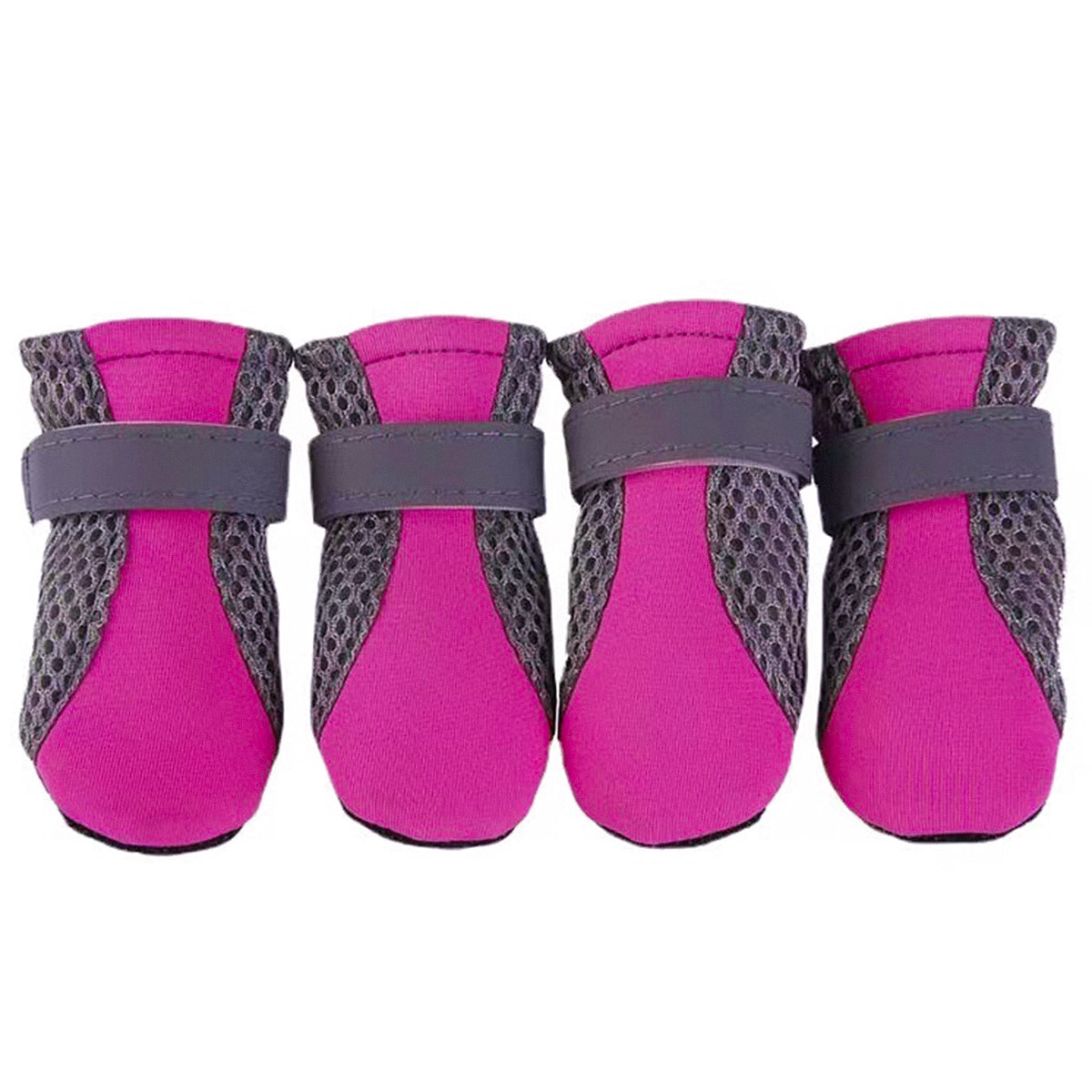 4Pcs XL Size Anti Slip Waterproof Protective Dog Shoes Rain Boots Pet Socks Booties - Black