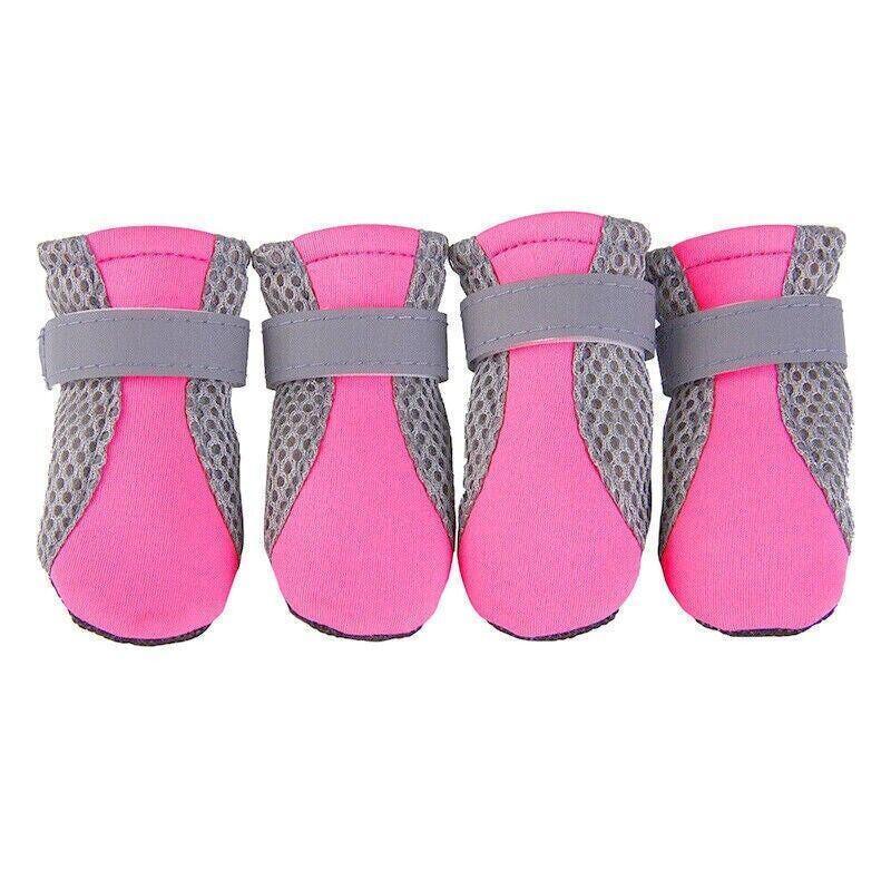 4PCS M Size Anti Slip Waterproof Protective Dog Shoes Rain Boots Pet Socks Booties - Green