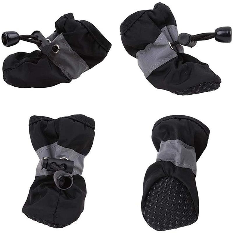 Set Anti Slip Waterproof Protective Dog Shoes Rain Boots Pet Socks Booties 4Pcs - XL