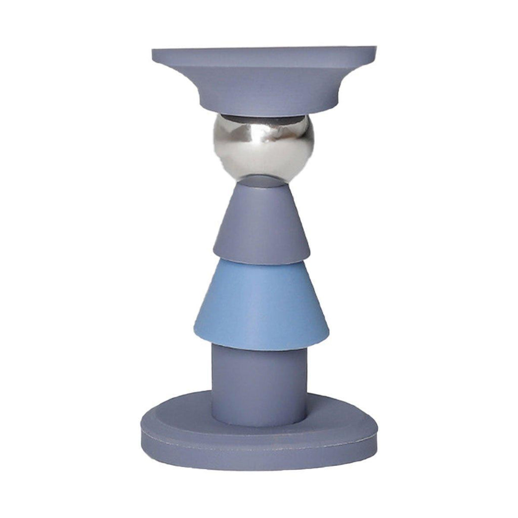 Silicone Silent Door Stopper with Suction Base and Secure Hold Catch Design - Blue
