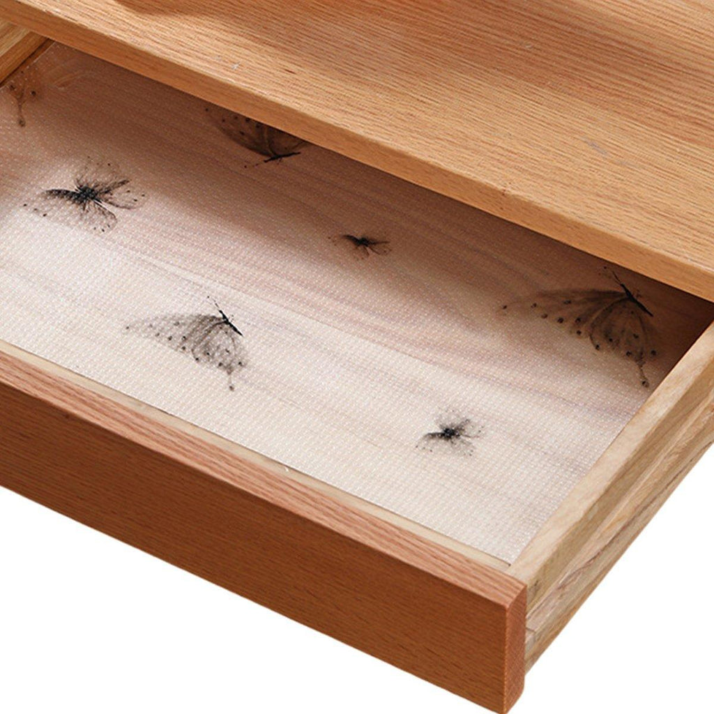 Household Drawer Liner Paper Wardrobe Dustproof Cabinet Mat Grease Proof Mat - Leaf