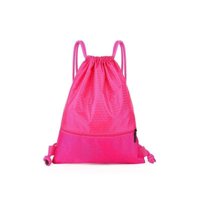 Backpack Sport Pack String Tote Gym Bag Cinch Sack School Drawstring Capacity - Green