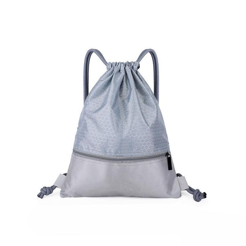 Backpack Sport Pack String Tote Gym Bag Cinch Sack School Drawstring Capacity - Red