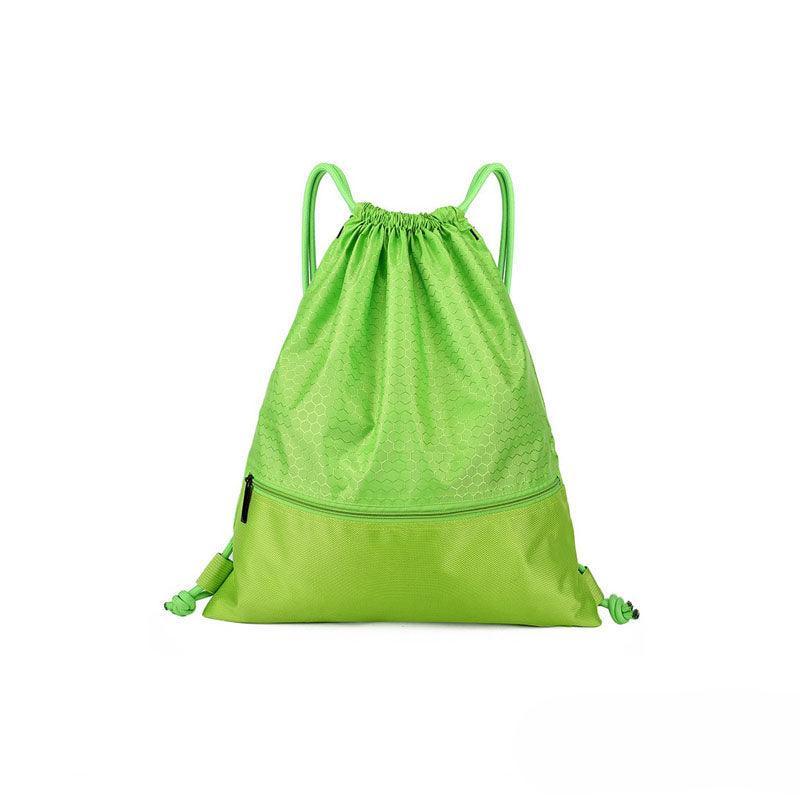 Backpack Sport Pack String Tote Gym Bag Cinch Sack School Drawstring Capacity - Red