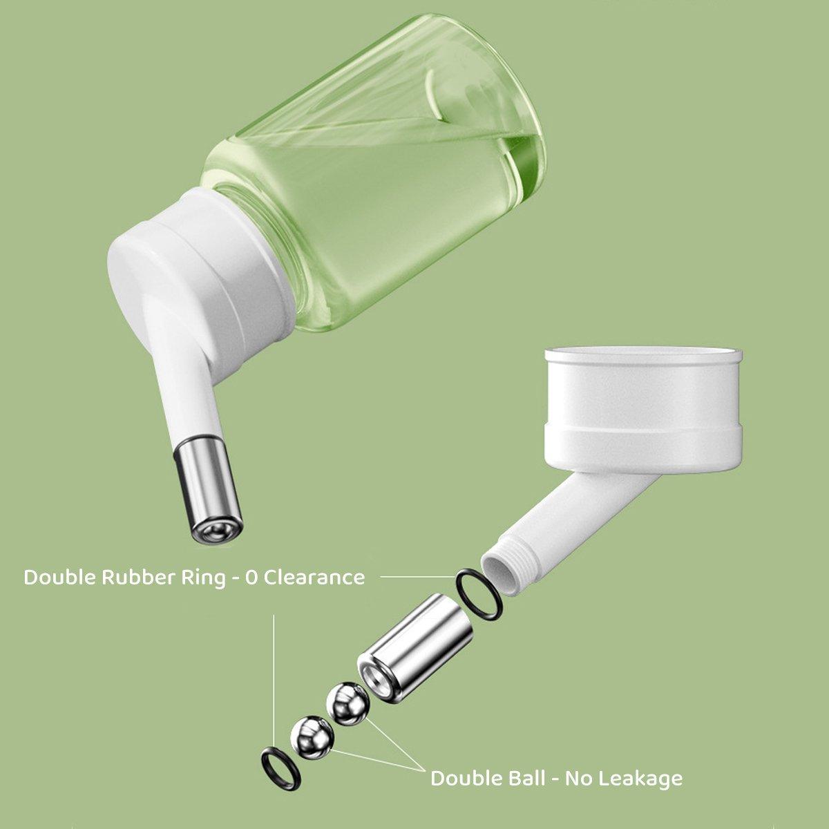 Pet Water Bottle for Hamster Guinea Pig Rabbit Vacuum Drinking Feeder Kettle - 80ml-White
