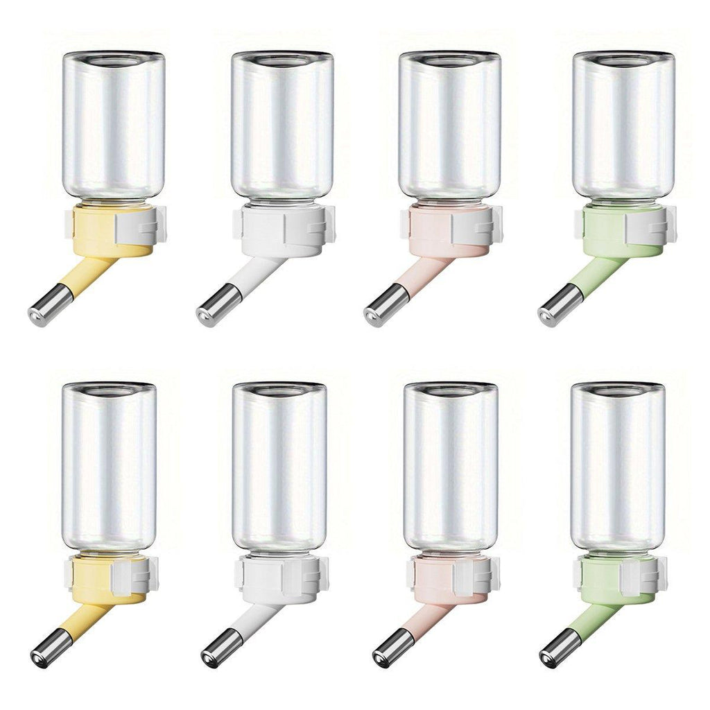 Pet Water Bottle for Hamster Guinea Pig Rabbit Vacuum Drinking Feeder Kettle - 80ml-Yellow