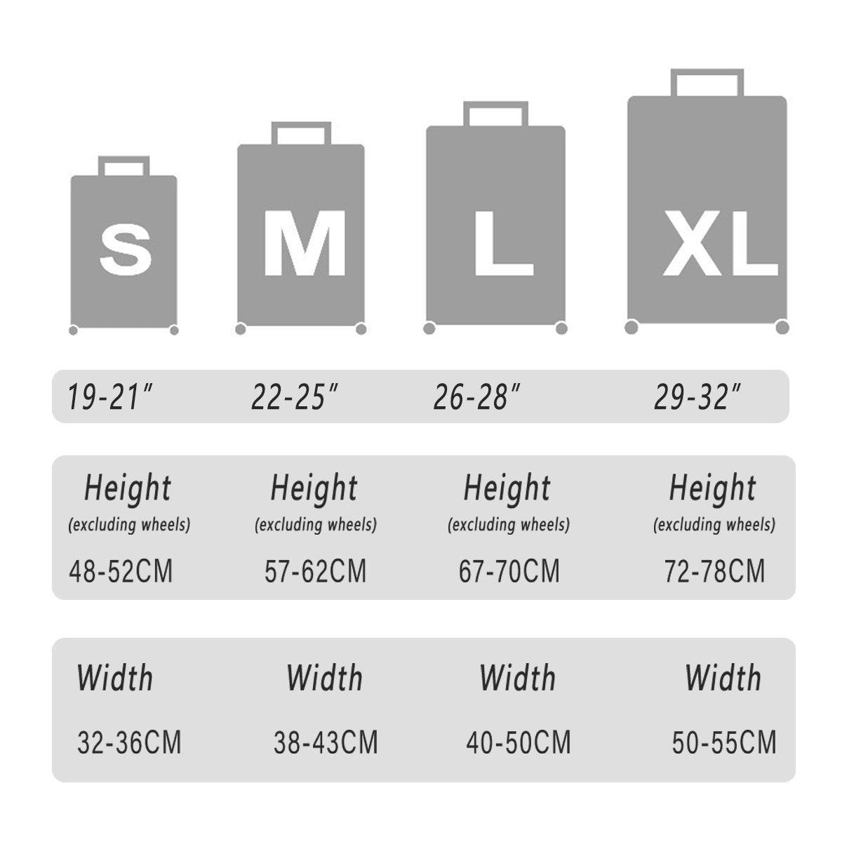Thickened High Stretch Suitcase Dust-proof Luggage Protector Travel Case Cover - Blue-24inches