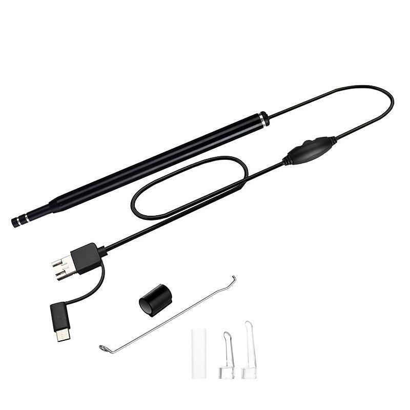 Led Ear Camera Cleaner Endoscope Otoscope Scope Pick Ear Wax Removal  Scoop Tool