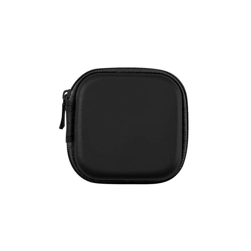 Portable Hard Case Pouch Storage Bag For Earphone Headphone Earbuds Cable - Rose Red