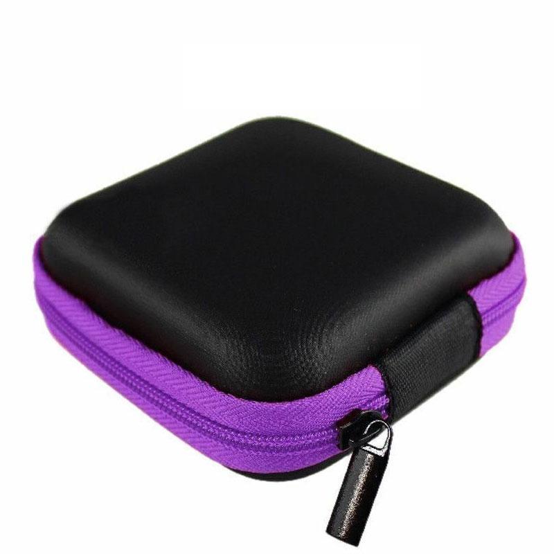 Portable Hard Case Pouch Storage Bag For Earphone Headphone Earbuds Cable - Yellow