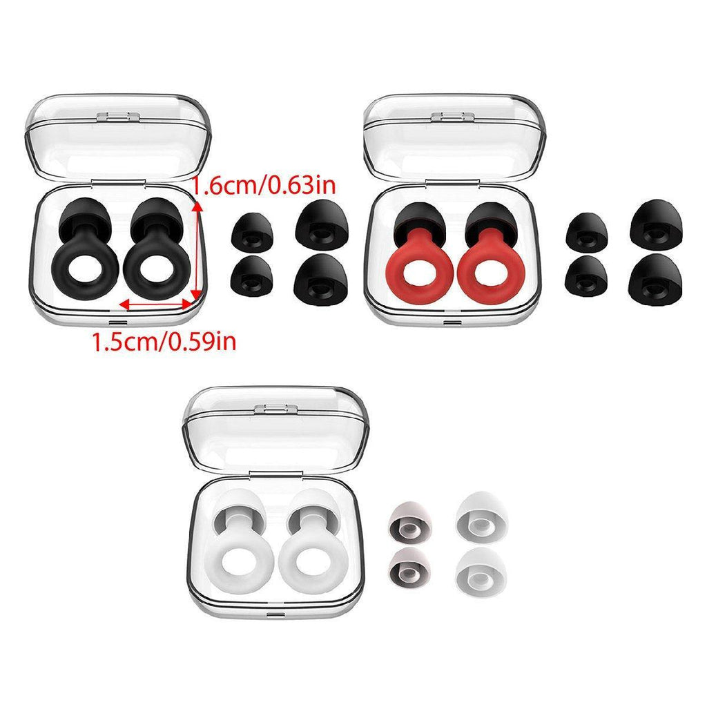 Anti-Noise Sleep Soundproof Earplugs Comfortable Foam Ear Plugs for Sleeping - White