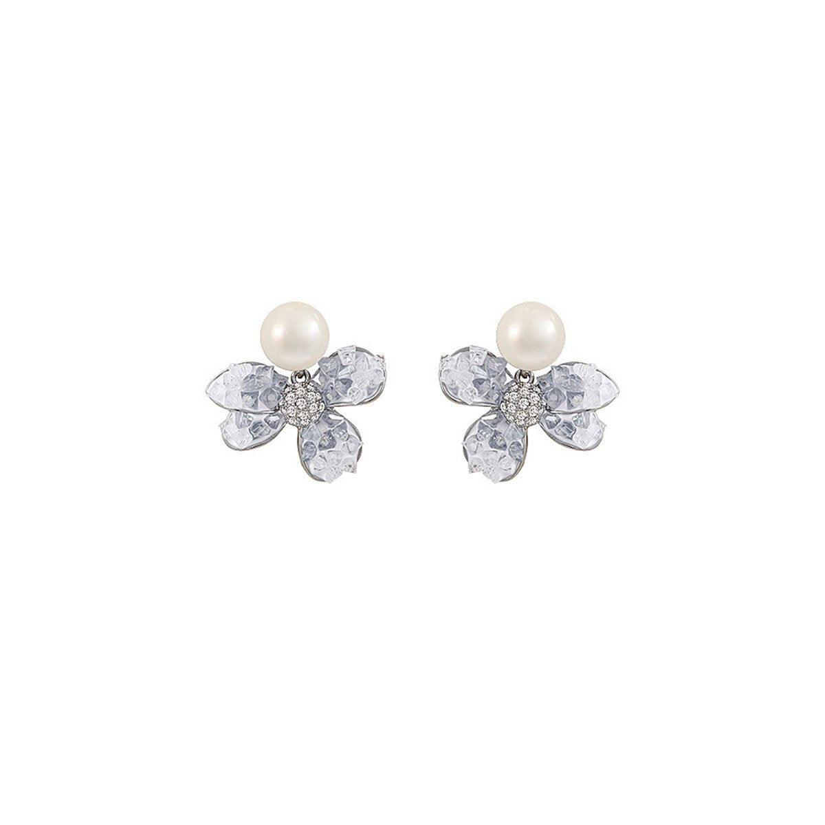 Luxury Crystal Butterfly Bow Earrings Elegant Dangle Fashion Jewelry Women
