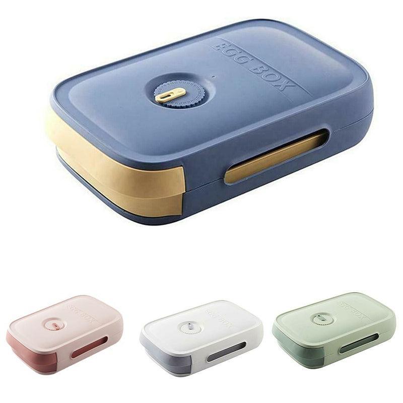 Drawer Type Eggs Tray Fruit Storage Box Kitchen Stacking Holder Food Container - Blue