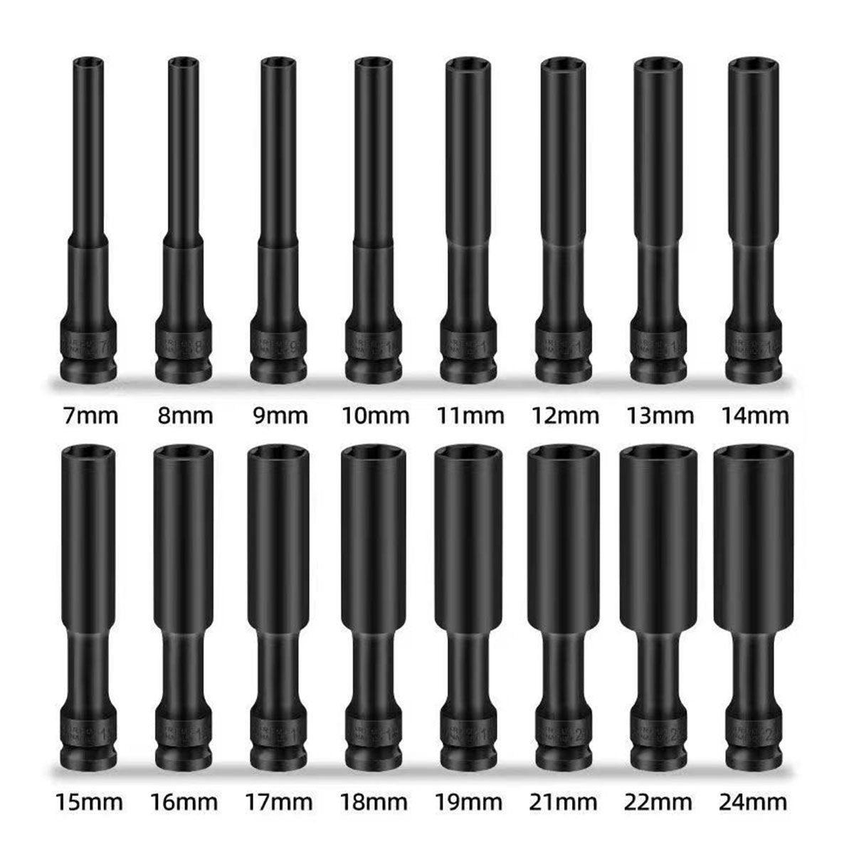 Hexagonal Socket Adapter Set for Electric Impact Wrench Power Drill Socket Tool - 8mm