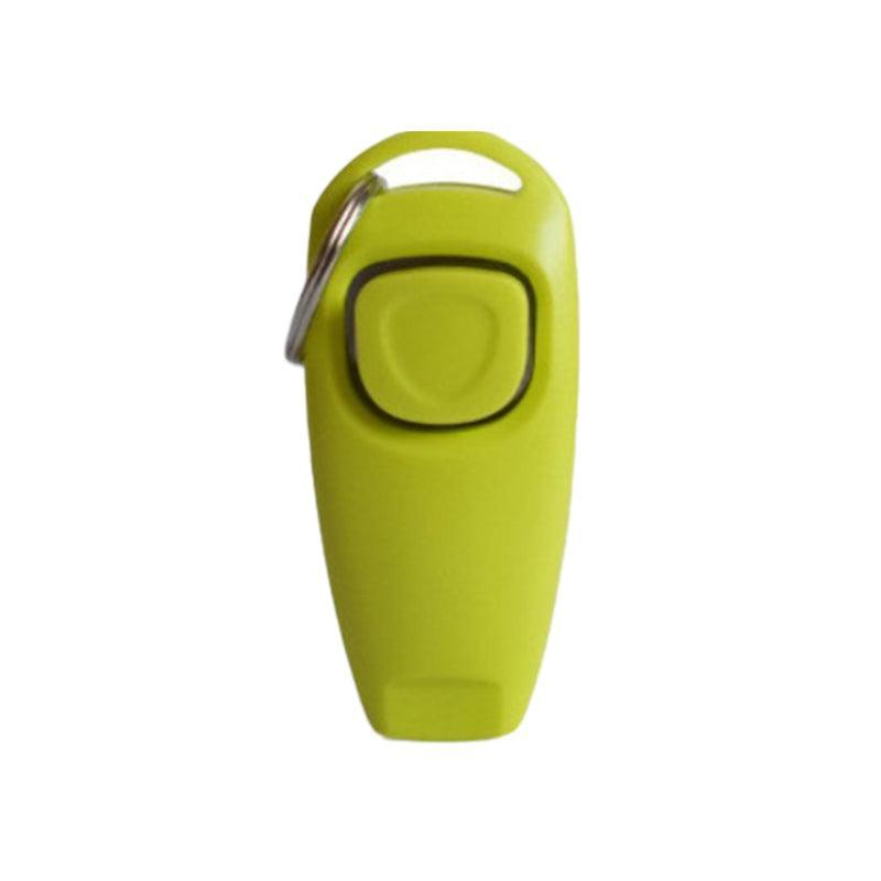 Dog Whistle and Clicker Set for Training Stop Barking Obedience Tool Combo - Emerald Green
