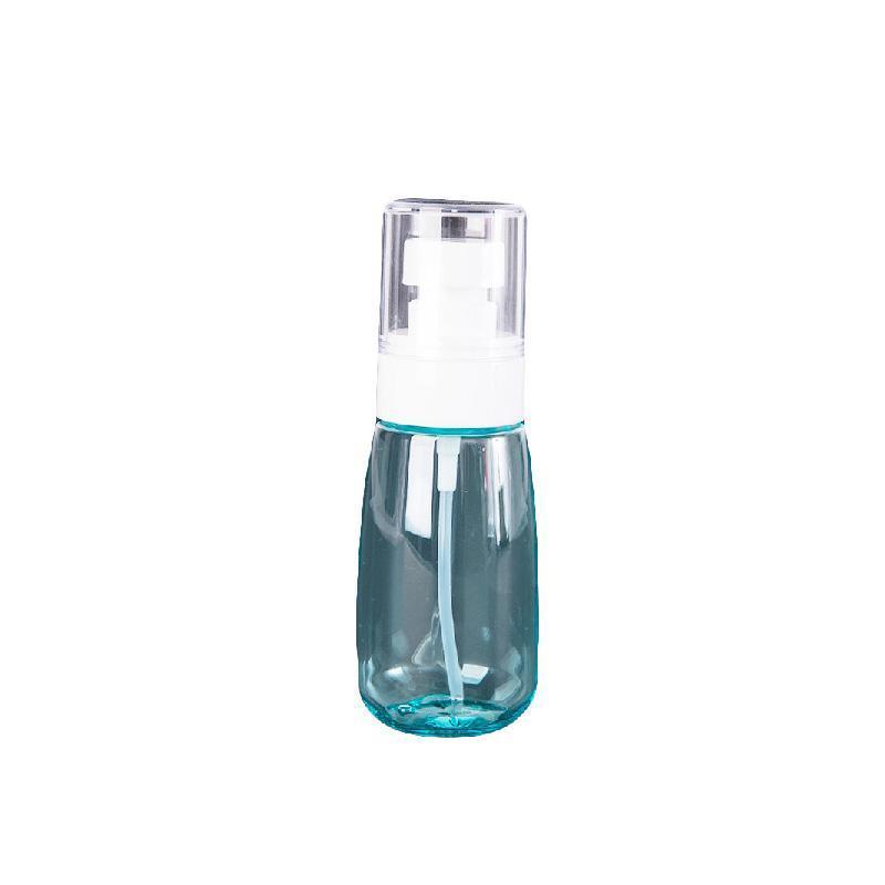 10pcs Portable Travel Emulsion Dispenser Bottle Press Pump Refillable Containers - Blue-100ml
