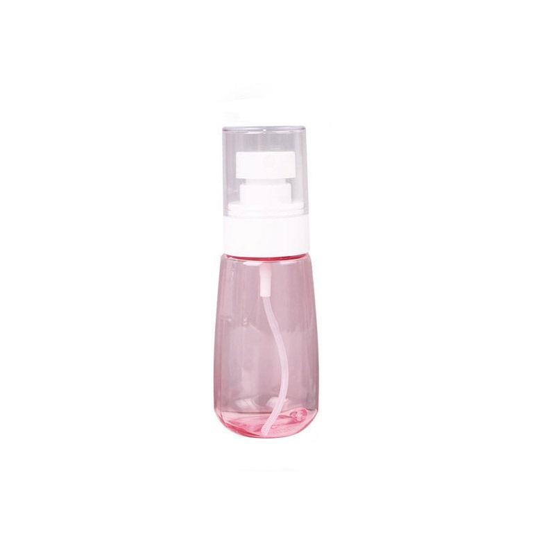 10pcs Portable Travel Emulsion Dispenser Bottle Press Pump Refillable Containers - Clear-60ml