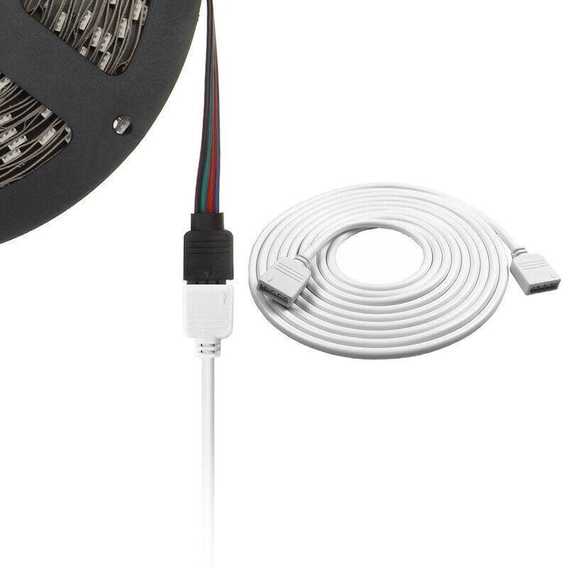 1-10M White LED RGB Light Strip Extension Cord Cable Lead Connector 4 Pin - 3M
