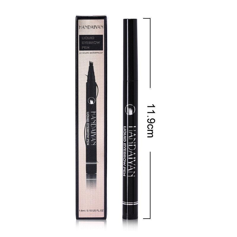 4 Tip Waterproof Microblading Eyebrow Pen for Natural Hair-Like Strokes - 2# Margarine