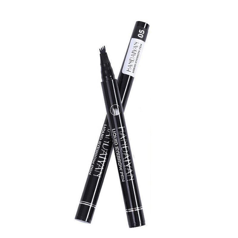 4 Tip Waterproof Microblading Eyebrow Pen for Natural Hair-Like Strokes - 2# Margarine