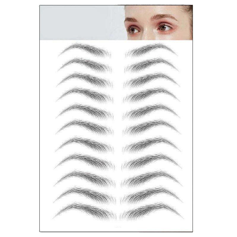 3D Waterproof Eyebrow Tattoo Sticker Hair-Like Natural Brows for Sparse Eyebrows - E09