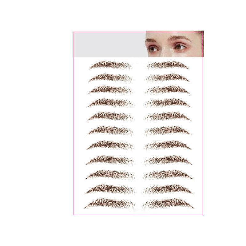 3D Waterproof Eyebrow Tattoo Sticker Hair-Like Natural Brows for Sparse Eyebrows - E09
