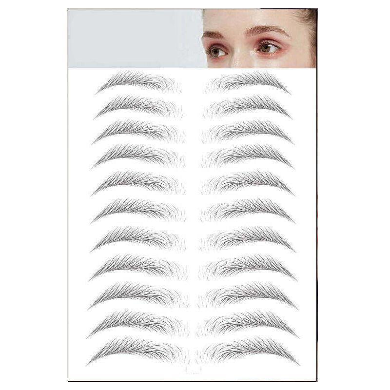 3D Waterproof Eyebrow Tattoo Sticker Hair-Like Natural Brows for Sparse Eyebrows - E10