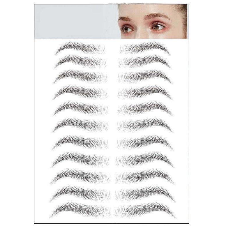 3D Waterproof Eyebrow Tattoo Sticker Hair-Like Natural Brows for Sparse Eyebrows - E13
