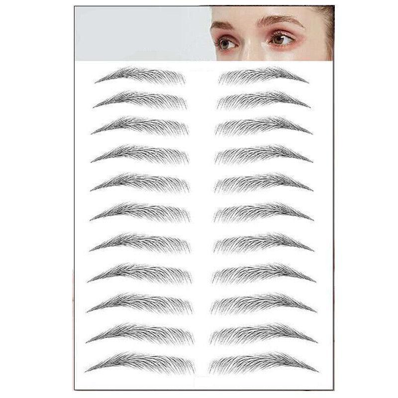 3D Waterproof Eyebrow Tattoo Sticker Hair-Like Natural Brows for Sparse Eyebrows - E16