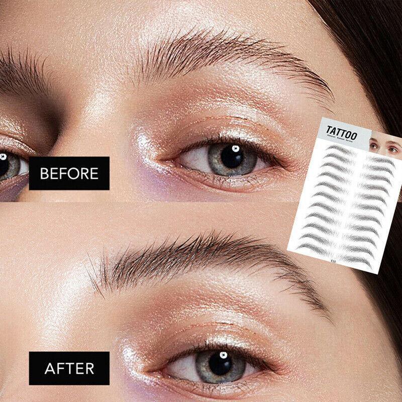 3D Waterproof Eyebrow Tattoo Sticker Hair-Like Natural Brows for Sparse Eyebrows - JY10