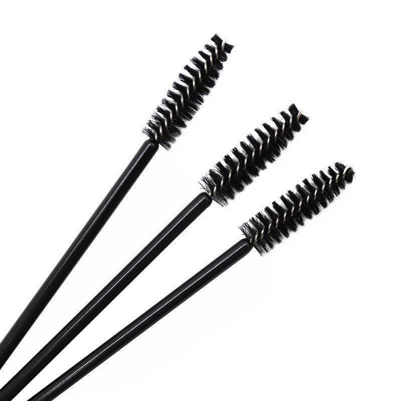 50X Disposable Mascara Wands Eyelash Brushes Applicator Lash Extension Brush - Purple+Clear