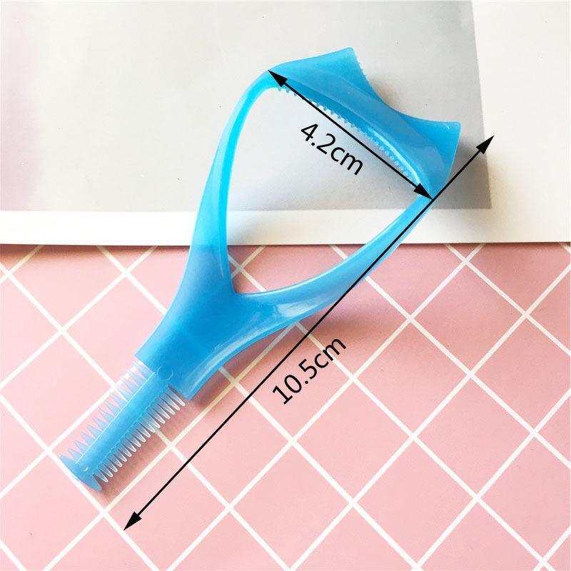 3 In 1 Eyelash Mascara Makeup Guard Protect Tool Applicator Curler Comb Lashes