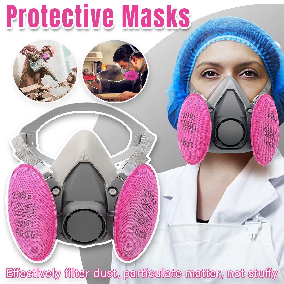 Protective Half Mask for Painting Pesticide Dustproof Decoration Safety Gear
