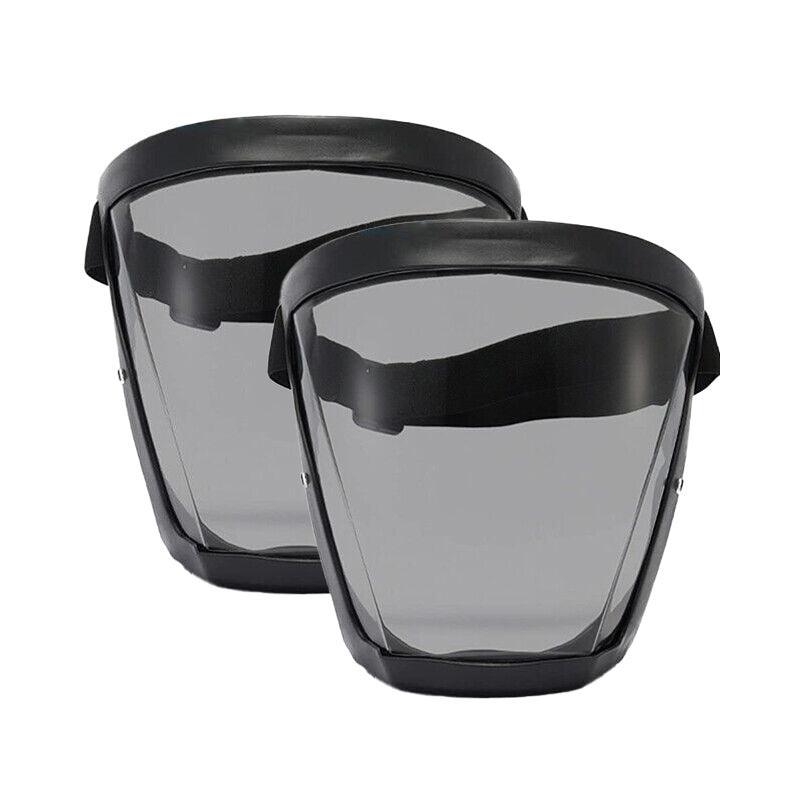 Super Protective Mask Anti-Fog Full Face Shield All-Inclusive For Men and Women - Black-2PC