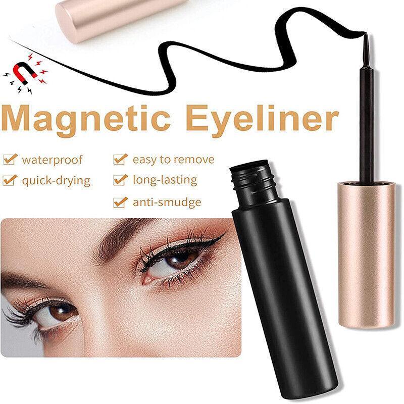 Magnetic False Eyelashes Natural Eye Lashes Extension Liquid Eyeliner Tweezer - Model 14