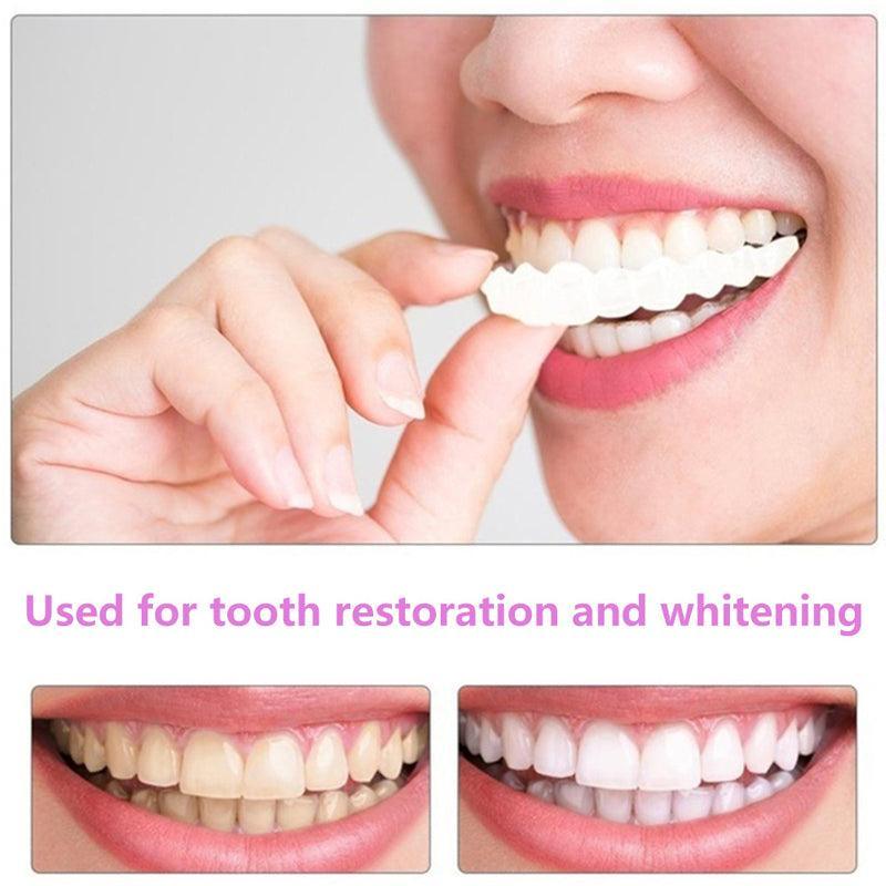 Snap On Bottom /Upper Lower False Teeth Dental Veneers Dentures Fake Tooth Smile - Lower Teeth