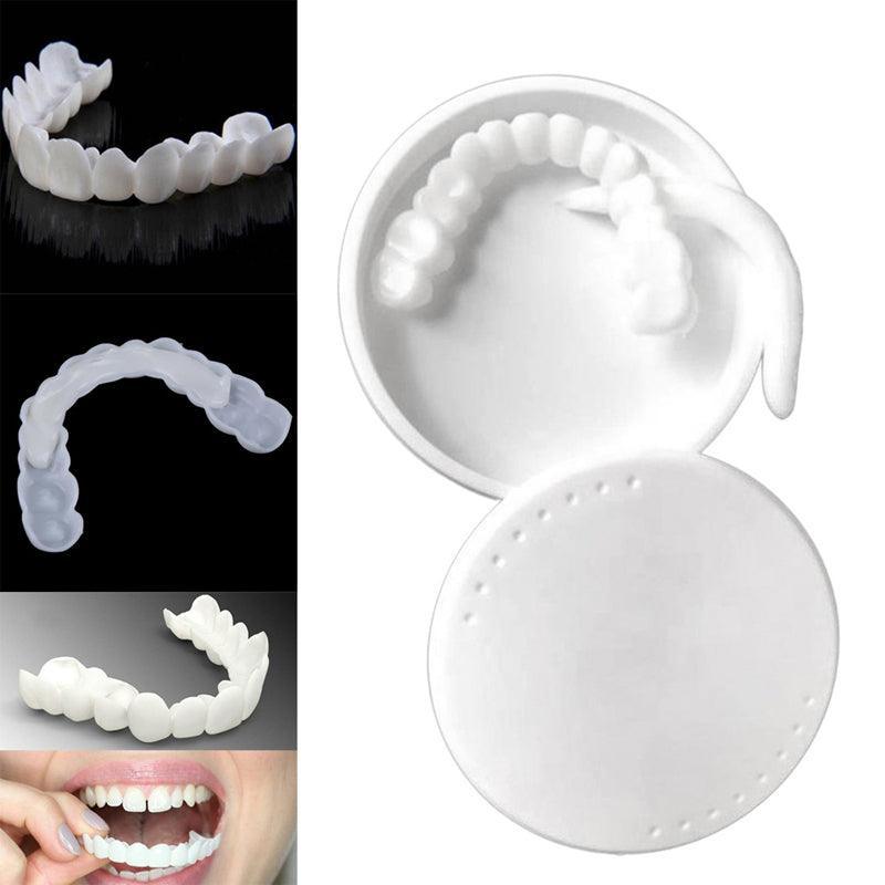Snap On Bottom /Upper Lower False Teeth Dental Veneers Dentures Fake Tooth Smile - Lower Teeth