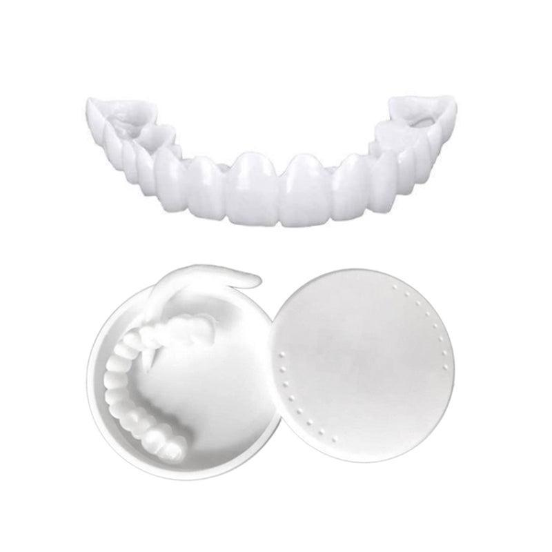 Snap On Bottom /Upper Lower False Teeth Dental Veneers Dentures Fake Tooth Smile - Lower Teeth