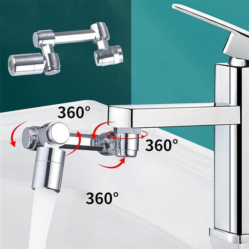 Faucet Extender Universal Rotate Robotic Arm Tap 1080 Swivel Spray Extension - Model 1