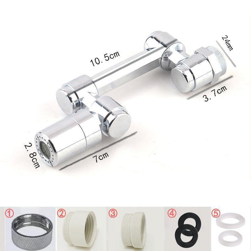 Faucet Extender Universal Rotate Robotic Arm Tap 1080 Swivel Spray Extension - Model 2