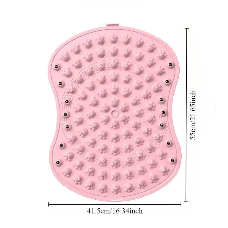 Soft TPE Foot Massage Mat Non-Slip Comfort Pad for Home Bathroom Use - Blue